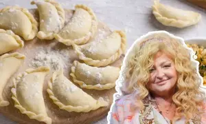 Gotowe do gotowania pierogi z serem, inspirowane przepisem Magdy Gessler.