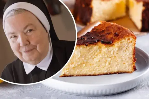 Siostra Anastazja i jej pyszny sernik z bitą śmietaną. Idealny deser na każdą okazję.